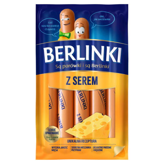 MORLINY Berlinki Parówki z serem