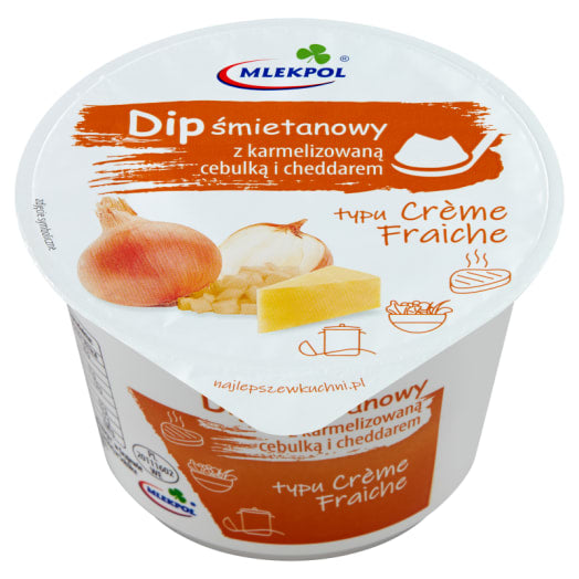 MLEKPOL Dip śmietanowy z karmelizowaną cebulką i cheddarem