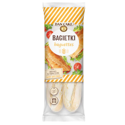 DAN CAKE Bagietka pszenna do odpieku 2x150g