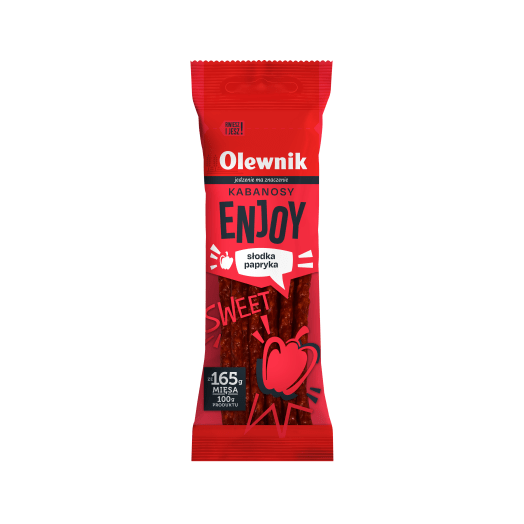 OLEWNIK Kabanos słodka papryka Enjoy