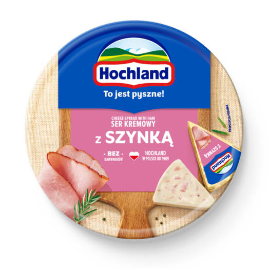 HOCHLAND Ser topiony w krążku - Z szynką