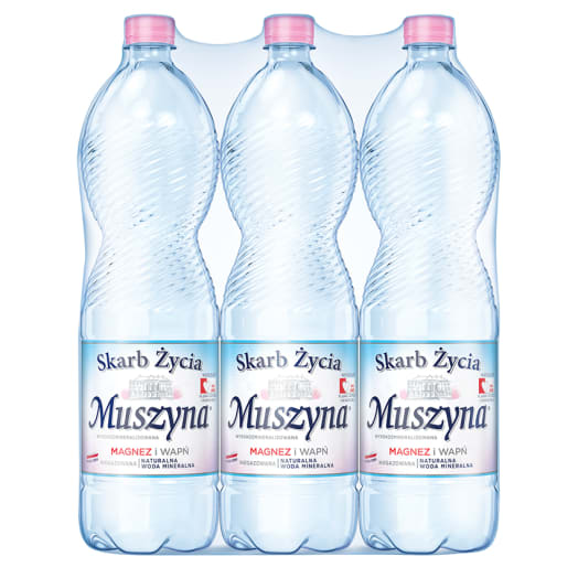SKARB ŻYCIA MUSZYNA Naturalna woda mineralna wysokozmineralizowana niegazowana