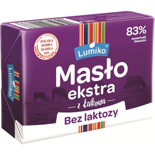 LUMIKO Masło Ekstra 83% bez laktozy z Łukowa