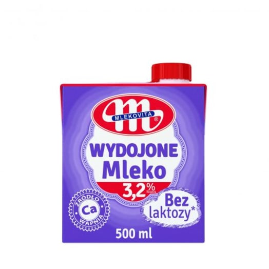 MLEKOVITA Wydojone Mleko UHT bez laktozy 3,2%