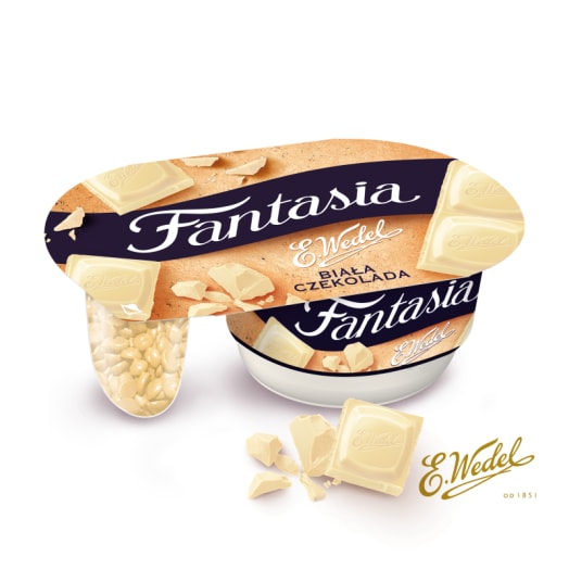 FANTASIA Jogurt kremowy z kawałkami białej czekolady Wedel (edycja limitowana)
