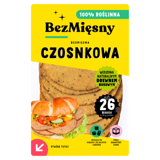 BEZMIĘSNY Bezmięsna szynka czosnkowa