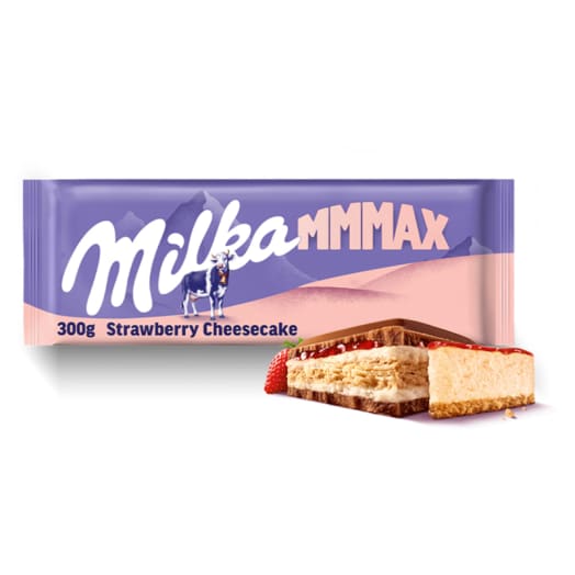 MILKA Czekolada mleczna Strawberry Cheesecake