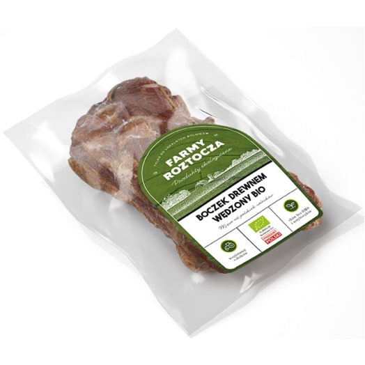 FARMY ROZTOCZA Boczek drewnem wędzony BIO (240g-360g)