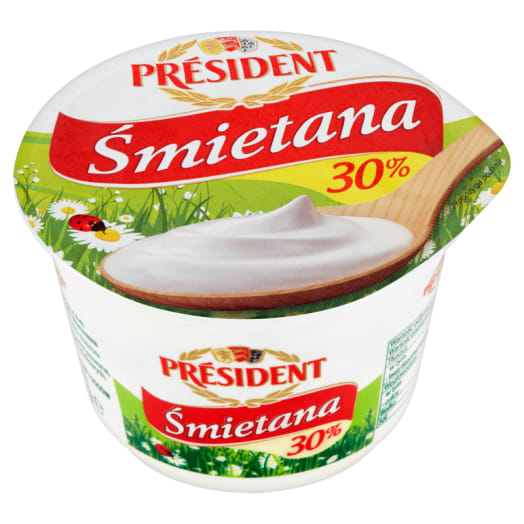 PRESIDENT Śmietana 30%