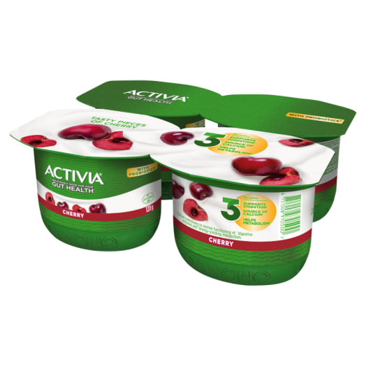 ACTIVIA Jogurt wiśniowy 4x120g