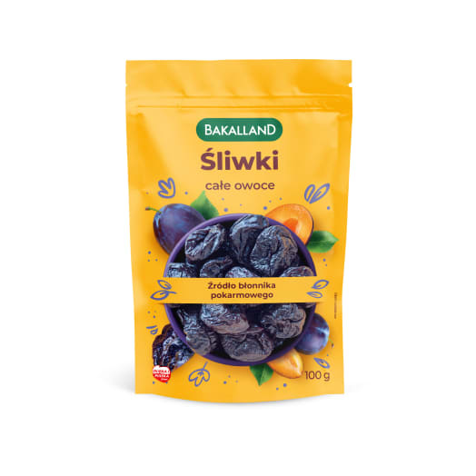 BAKALLAND Śliwki suszone (całe owoce)