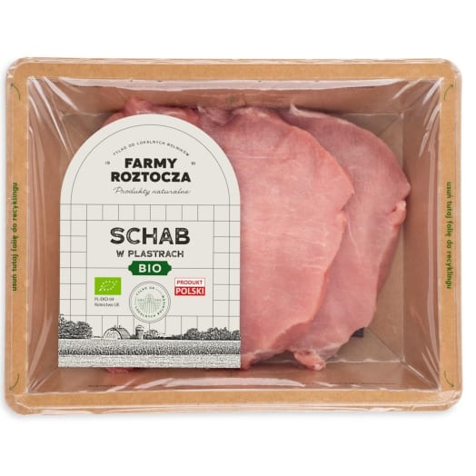 FARMY ROZTOCZA Schab wieprzowy w plastrach BIO