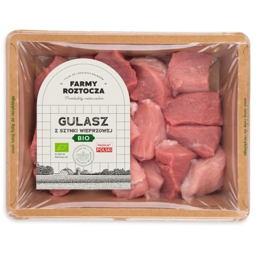 FARMY ROZTOCZA Gulasz z szynki wieprzowej BIO
