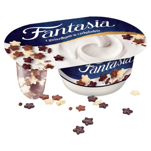 FANTASIA Jogurt kremowy z gwiazdkami w czekoladzie
