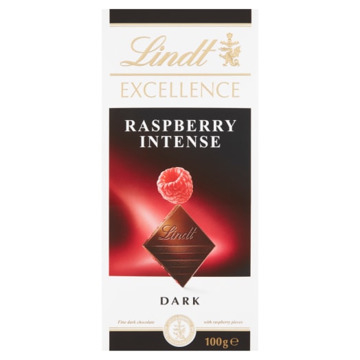 LINDT EXCELLENCE Czekolada gorzka z maliną