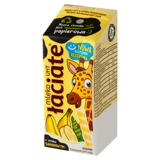 ŁACIATE Mleko UHT o smaku bananowym