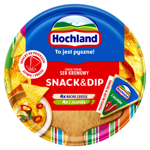 HOCHLAND Ser topiony w krążku - Snack&Dip