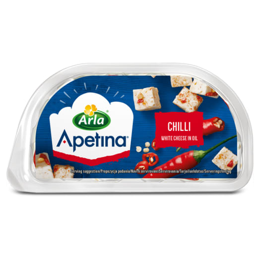 APETINA Ser typu śródziemnomorskiego z chilli w oleju (kostki)