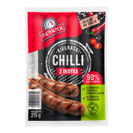 INDYKPOL Kiełbaski chilli z indyka