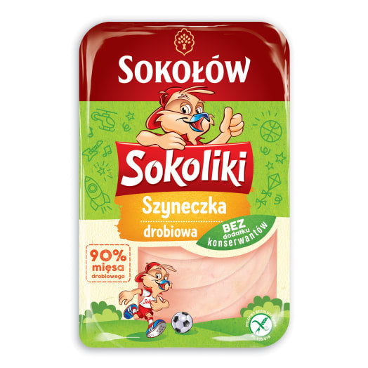 SOKOŁÓW SOKOLIKI Szynka drobiowa - plastry