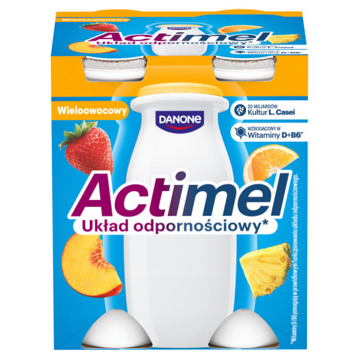 ACTIMEL Napój mleczny wieloowocowy (4 szt.)