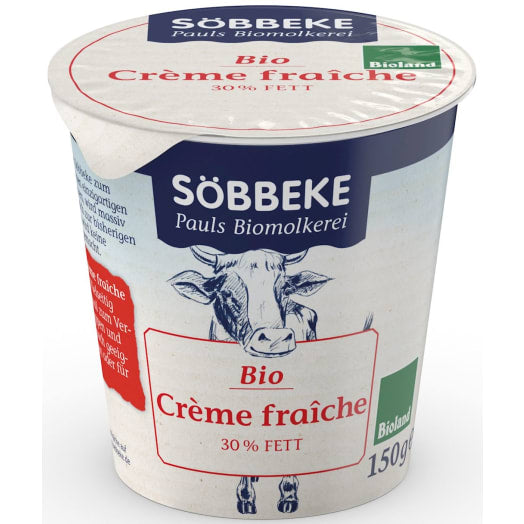 SOBBEKE Śmietana kremowa kwaśna (30% tł.) BIO