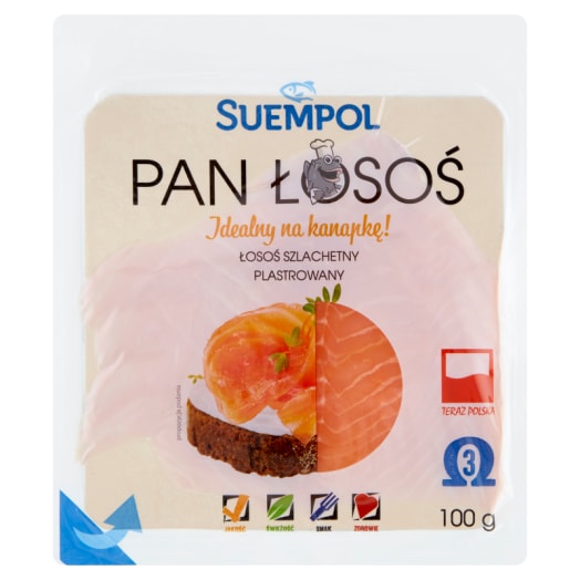 SUEMPOL Classic Łosoś wędzony klasyczny plasterkowany