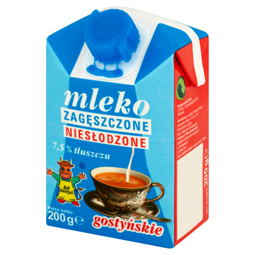 SM GOSTYŃ Mleko zagęszczone niesłodzone 7,5%