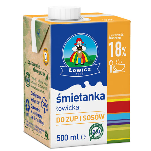 OSM ŁOWICZ Śmietanka Łowicka UHT 18%