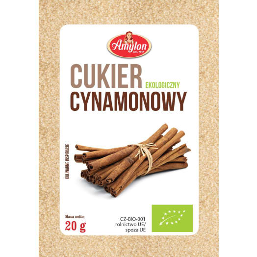 AMYLON Cukier cynamonowy bezglutenowy BIO