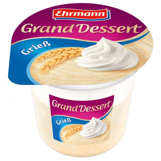 GRAND DESSERT Deser mleczny z kaszą manną