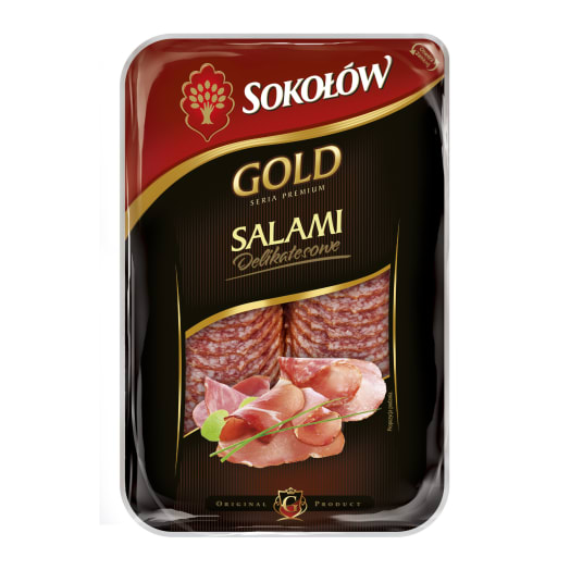 SOKOŁÓW Gold Salami delikatesowe - plastry