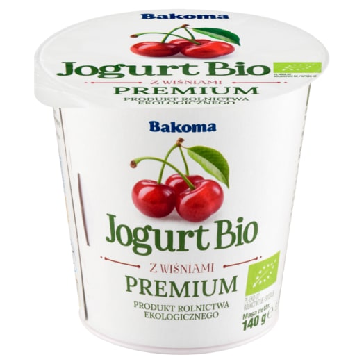 BAKOMA Jogurt z wiśniami BIO