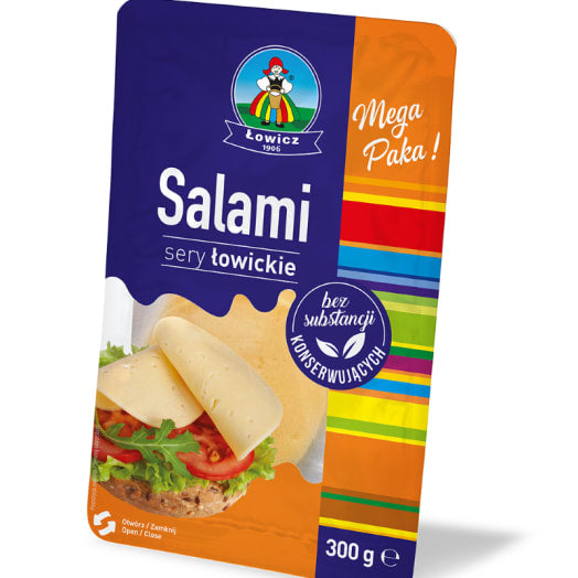 OSM ŁOWICZ Ser Salami łowicki w plastrach