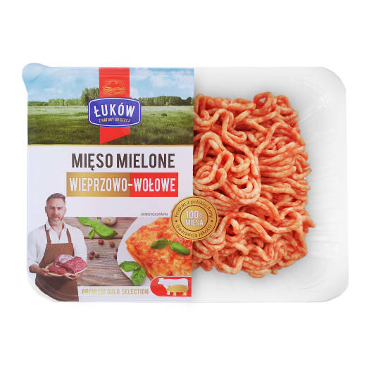 ŁUKÓW Mięso mielone wieprzowo-wołowe