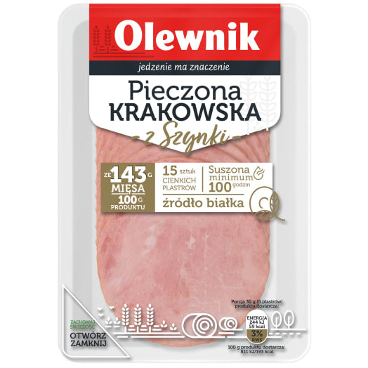 OLEWNIK Kiełbasa krakowska sucha pieczona