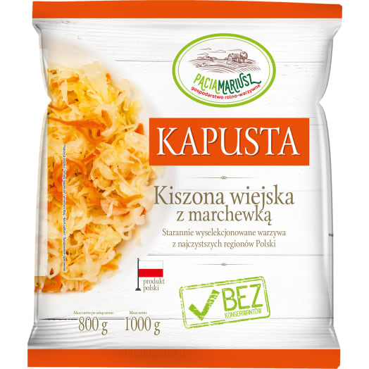 CHARASZNICKIE KISZONKI Kapusta kiszona z marchewką